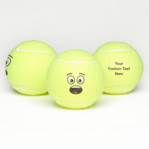 Surprised Face Tennis Balls