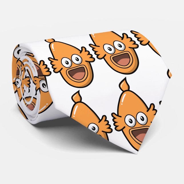 Surprised Fish. Tie (Rolled)