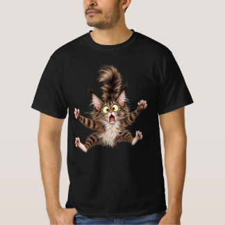 Surprised Maine Coon Cat T-Shirt