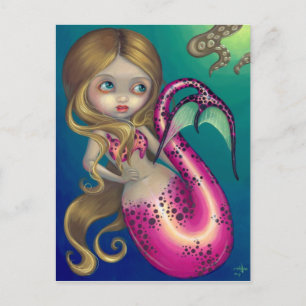 "Surprised Mermaid" Postcard