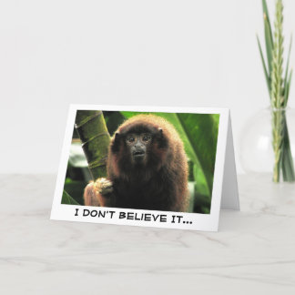 SURPRISED MONKEY CARD