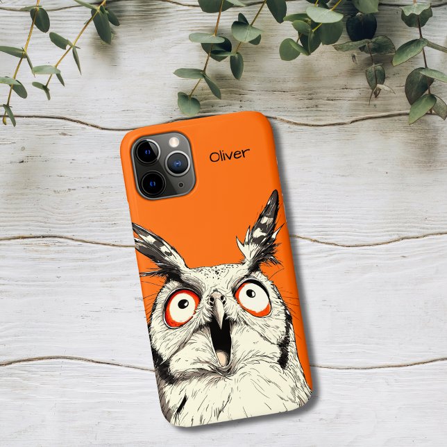Surprised Owl Case-Mate iPhone Case (Creator Uploaded)