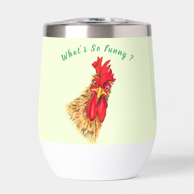 Surprised Rooster Custom Text Funny (Front)