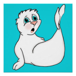 Surprised Seal Poster