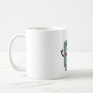 Surprised Toolbox with Pop-Up Heart Coffee Mug