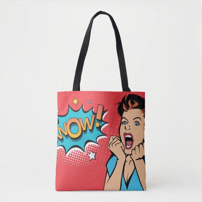 Surprised woman   tote bag (Front)