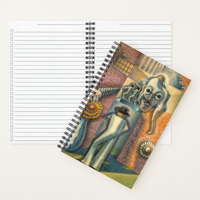 Surreal Abstraction Benjamin Berlin Figurative Art Notebook (Inside)