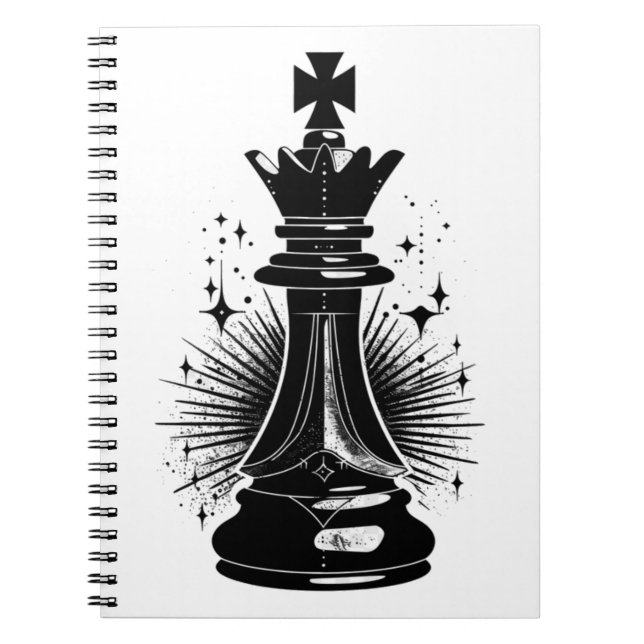  Surreal aesthetic Chess Symbol Notebook (Front)