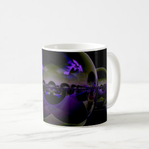 Surreal Alien Landscape - Strange Purple Light Coffee Mug