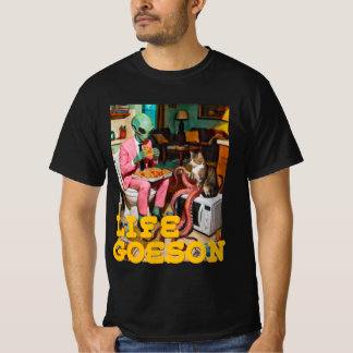Surreal Alien Pizza Moment T-Shirt