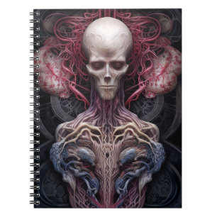 Surreal Anatomy Horror Sci-Fi Art  Notebook
