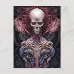 Surreal Anatomy Horror Sci-Fi Art Postcard