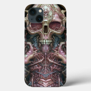 Surreal Anatomy Skull Horror Sci-Fi Art  iPhone 13 Case