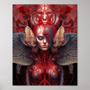 Surreal Angel Artwork Poster