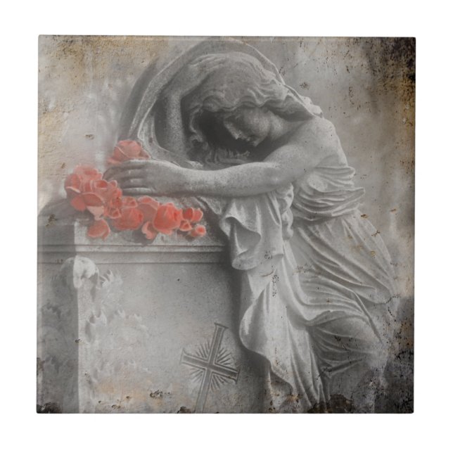 Surreal Angel Ceramic Tile (Front)