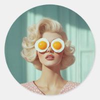 Surreal Breakfast Fashion Portrait