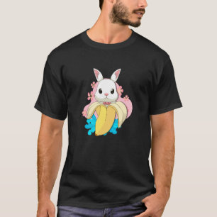 Surreal Bunny Banana Rabbit Fruit Pun Easter Rabbi T-Shirt