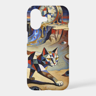 Surreal Cat Melting Clocks Dali Picasso Inspired