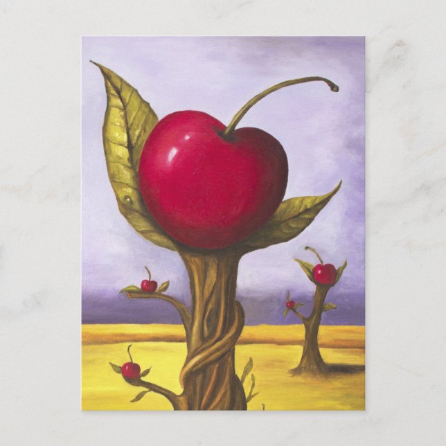 Surreal Cherry Tree Postcard (Front)