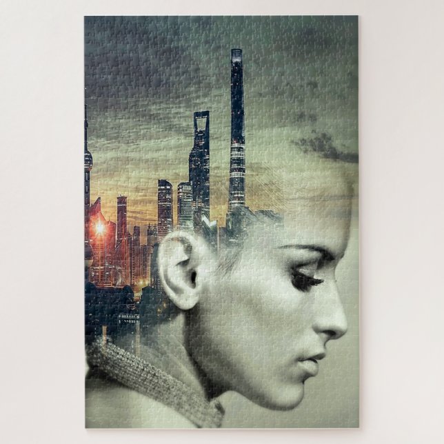 Surreal Cityscape Jigsaw Puzzle (Vertical)