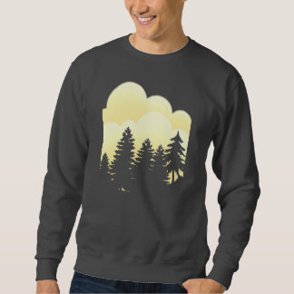 Surreal Cloud with Spine Trees Aesthetic Sweatshirt