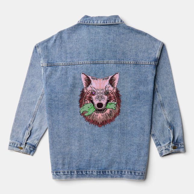 surreal comedy denim jacket (Back)