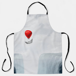 Surreal concept and creative solution metaphor as apron