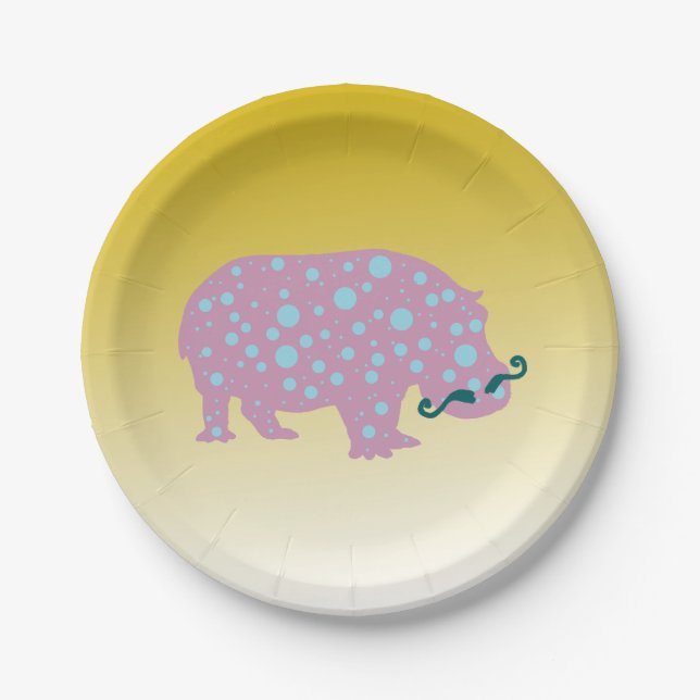 Surreal Cool Trendy  Custom Paper Plates 7 in (Front)