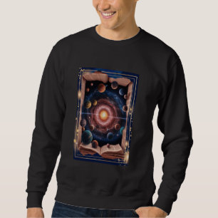 Surreal Cosmic Galaxy Book Fantasy Alien Worlds St Sweatshirt