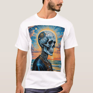 Surreal Cosmic Skull T-Shirt – Sunset Galaxy Arts!