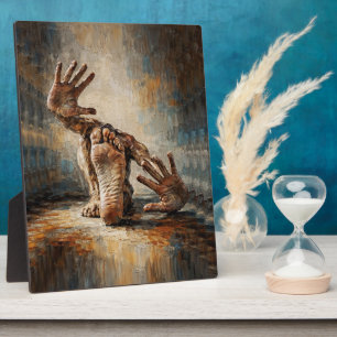 Surreal Crawling Hands and Feet Expressive Plaque
