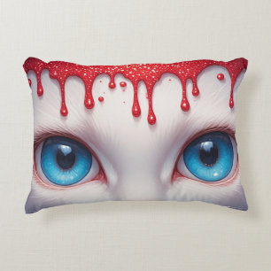 Surreal Cute Big Blue Eyes Decorative Cushion