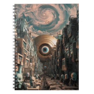 Surreal Cyberpunk City Notebook