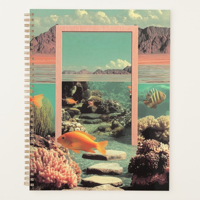 Surreal Desert Ocean with Door Planner (Front)