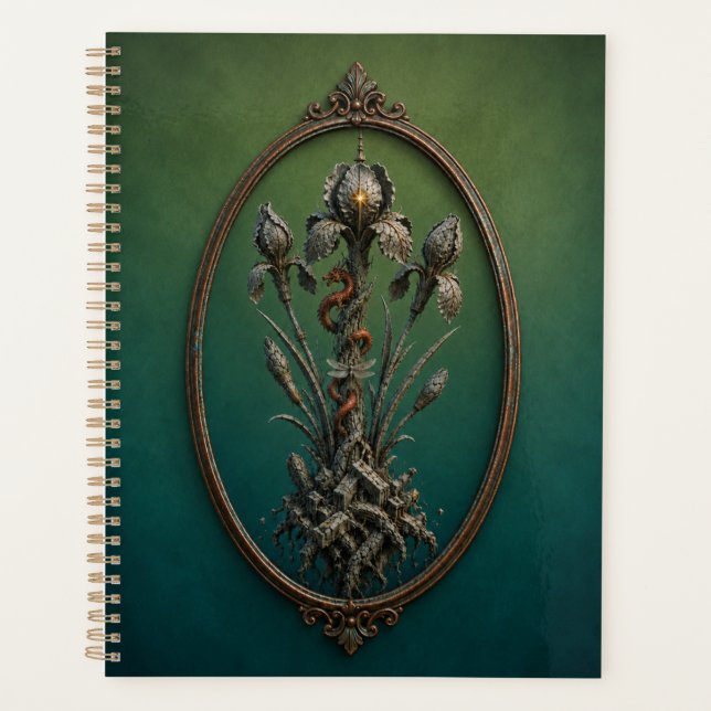 Surreal Dragon Iris Hardcover Notebook Planner (Front)