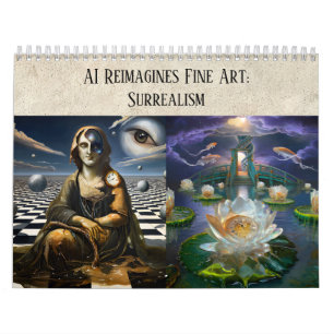 Surreal Dream AI Art Aesthetic - Fine Art Remixed Calendar