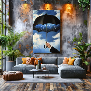  Surreal Dreamscape Umbrella Reveales starry night Poster