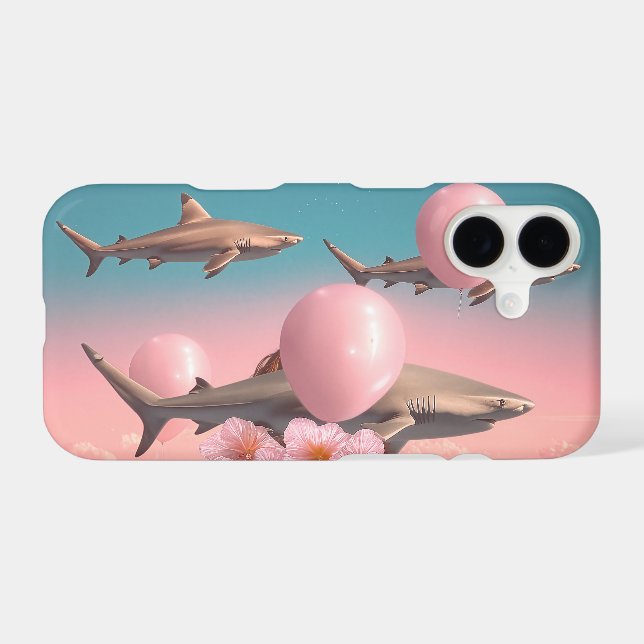 Surreal Dreamscape with Sharks and Balloons (Back Horizontal)