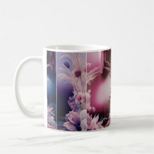 Surreal Dreamy Floral Split Panel Art Classic Mug