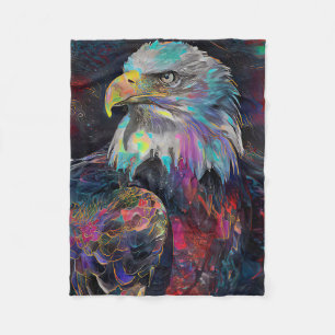 Surreal Eagle Fleece Blanket