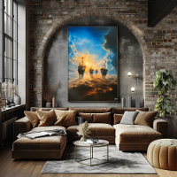 Surreal Elephants in Mystical Sky – Surrealist Art