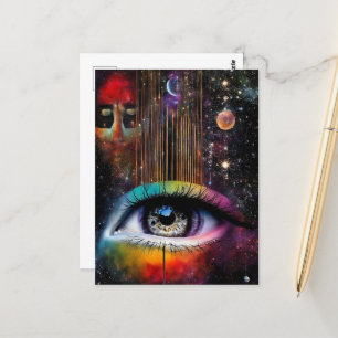 Surreal Eye of the Universe Postcard