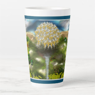 Surreal Eyes Dream of Dandelions Latte Mug