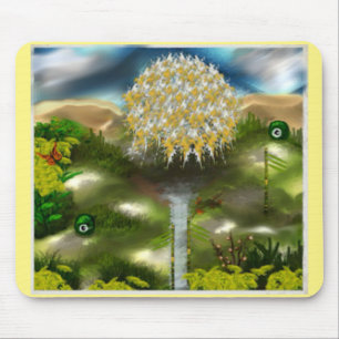 Surreal Eyes Dream of Dandelions Mouse Pad