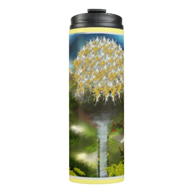 Surreal Eyes Dream of Dandelions Thermal Tumbler (Front)
