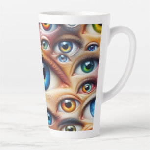 Surreal Eyes Latte Mug 12 & 17 oz