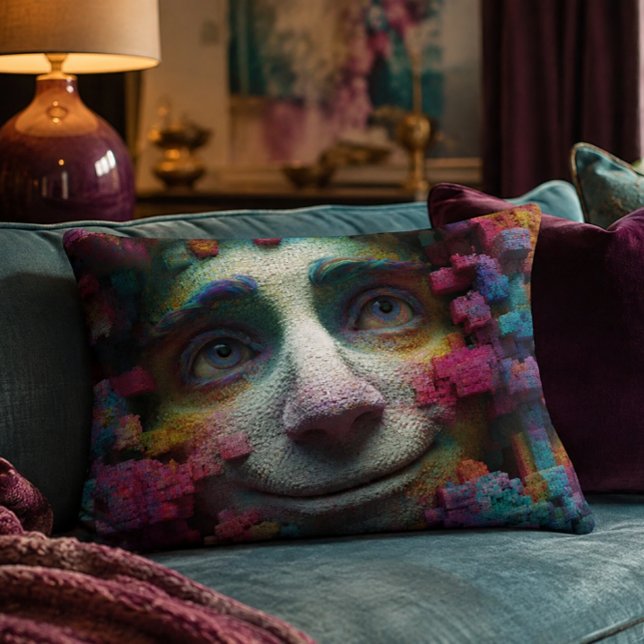 Surreal Face 16x12 Accent Pillow (Creator Uploaded)