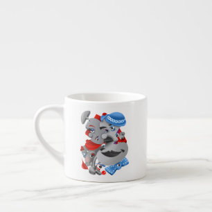  Surreal Faces Bold & Artistic Espresso Cup