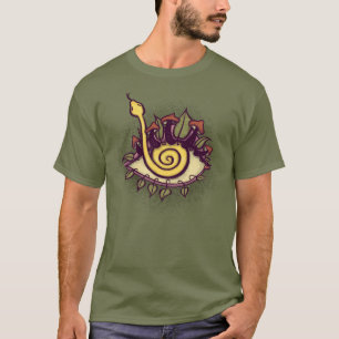 Surreal Fall Eye Snake and Mushroom - Weird Nature T-Shirt
