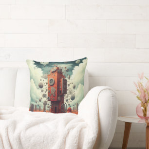 Surreal Fantasy Art Human and sculpture world Cushion